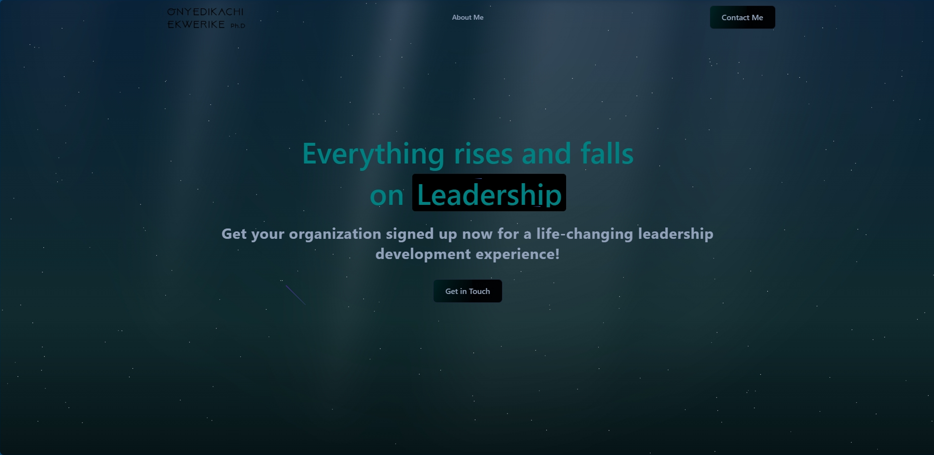 Dr. Onyedikachi Ekwerike | Personal Portfolio